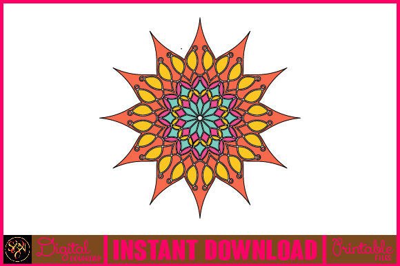 Mandala 3D Layered SVG Cut File-167: Vibrant Design for Creative Projects